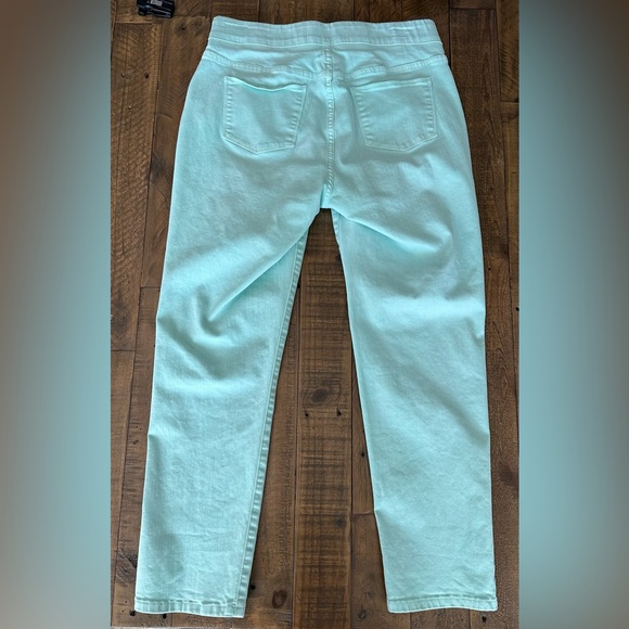 Soft Surroundings Mint Green Pull-On Jean- Size PM - Picture 2 of 5